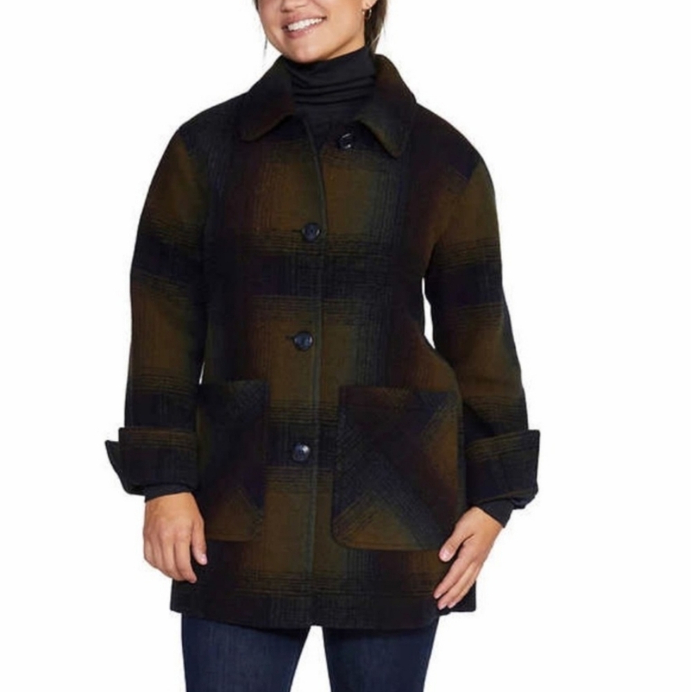 Pendleton Ladies' Wool Blend Topper Coat NWT, xxl